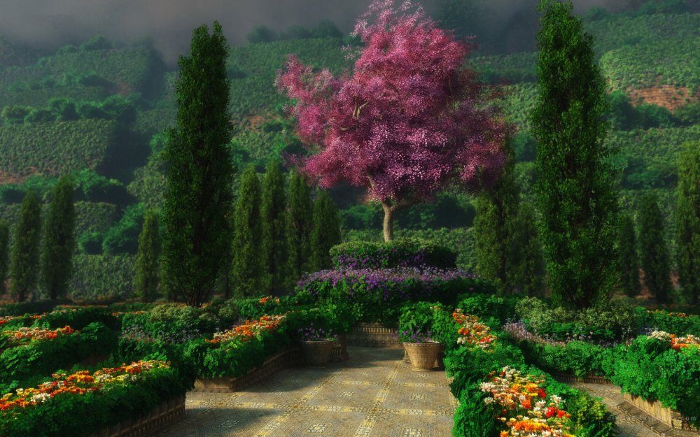 Флористика Райский сад,сады Семирамиды