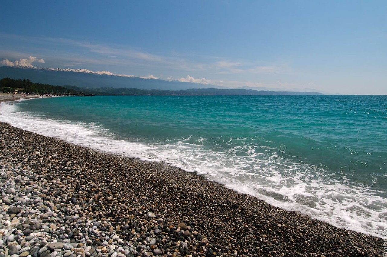 абхазия море фото пляжа