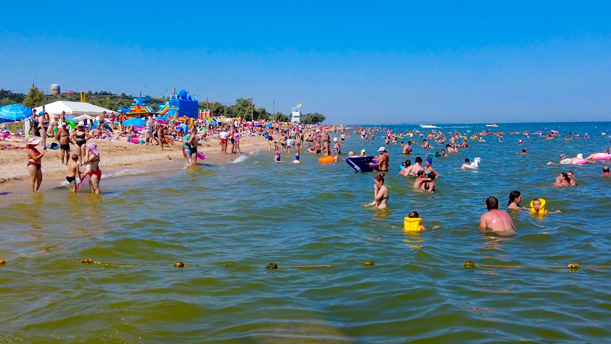 азовское море пляж в голубицкой