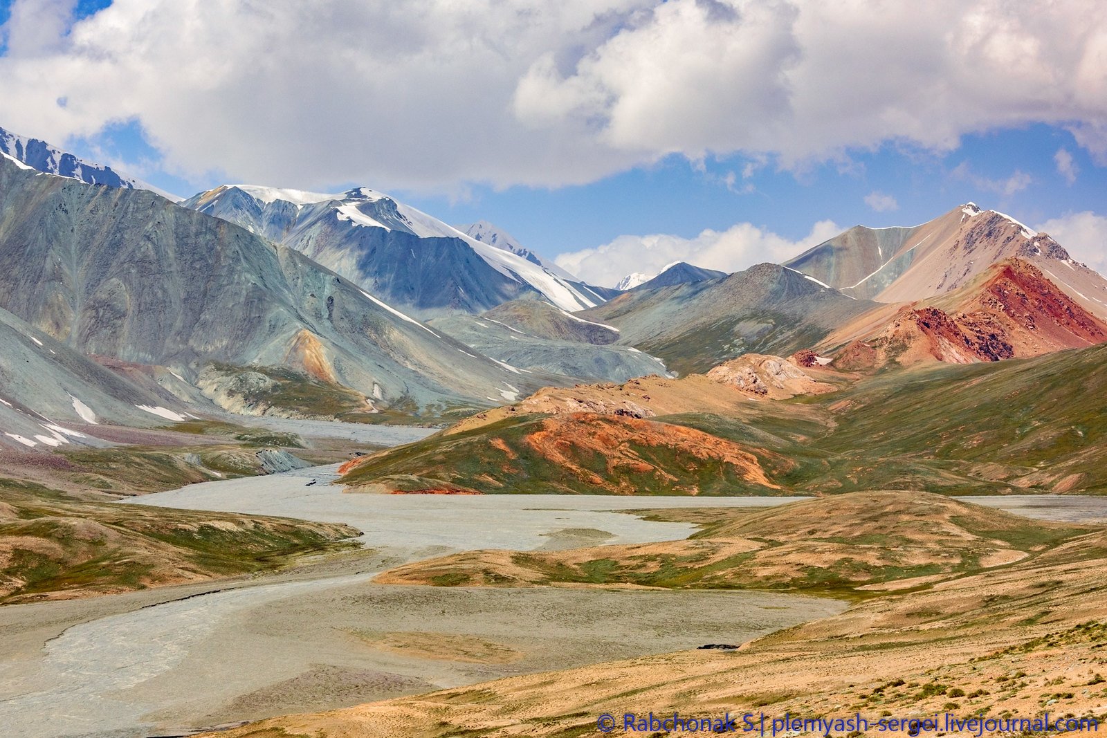 Горы Памира горный Бадахшан