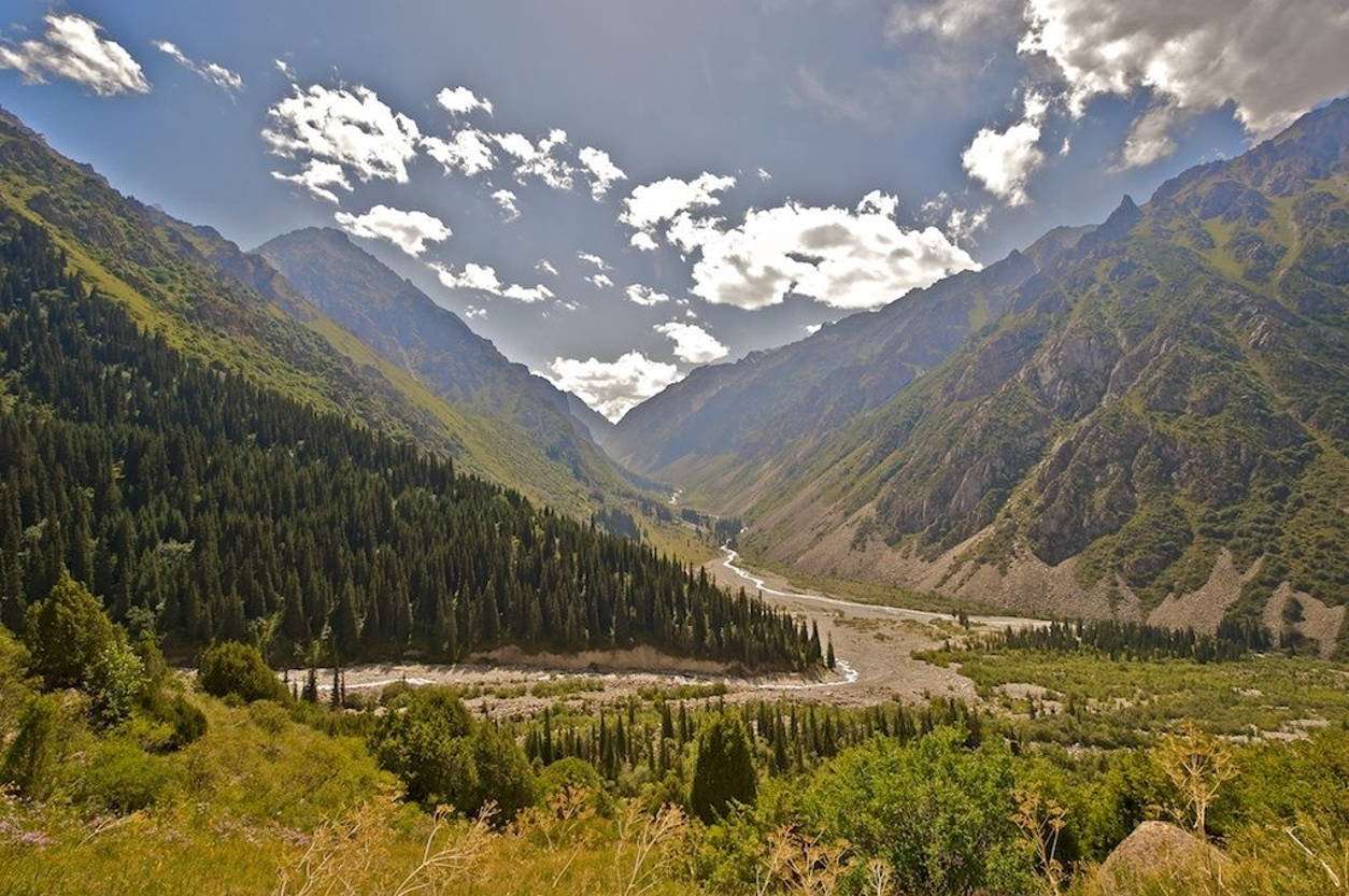 Киргизия. Ущелье ала Арча. Ала Арча Киргизия. Ала Арча Бишкек заповедник. Долина реки ала-Арча.