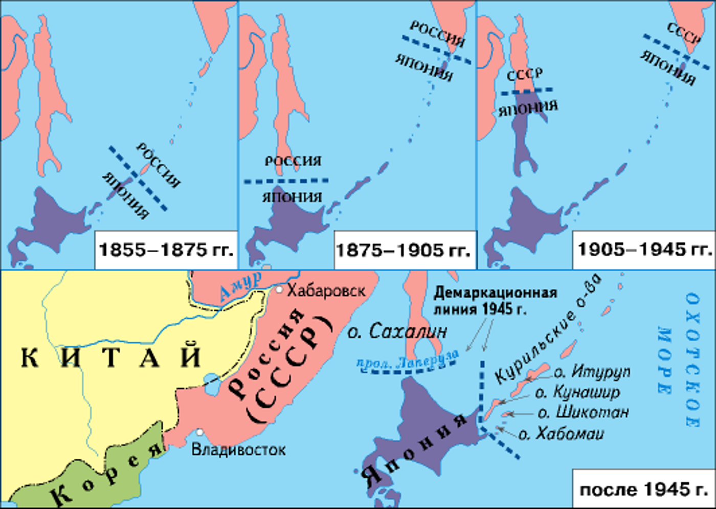 Граница курильских островов с японией. Острова Итуруп Кунашир Шикотан. Южный Сахалин и Курильские острова на карте. Курильские острова на карте 1855 года. Граница между Россией и Японией.
