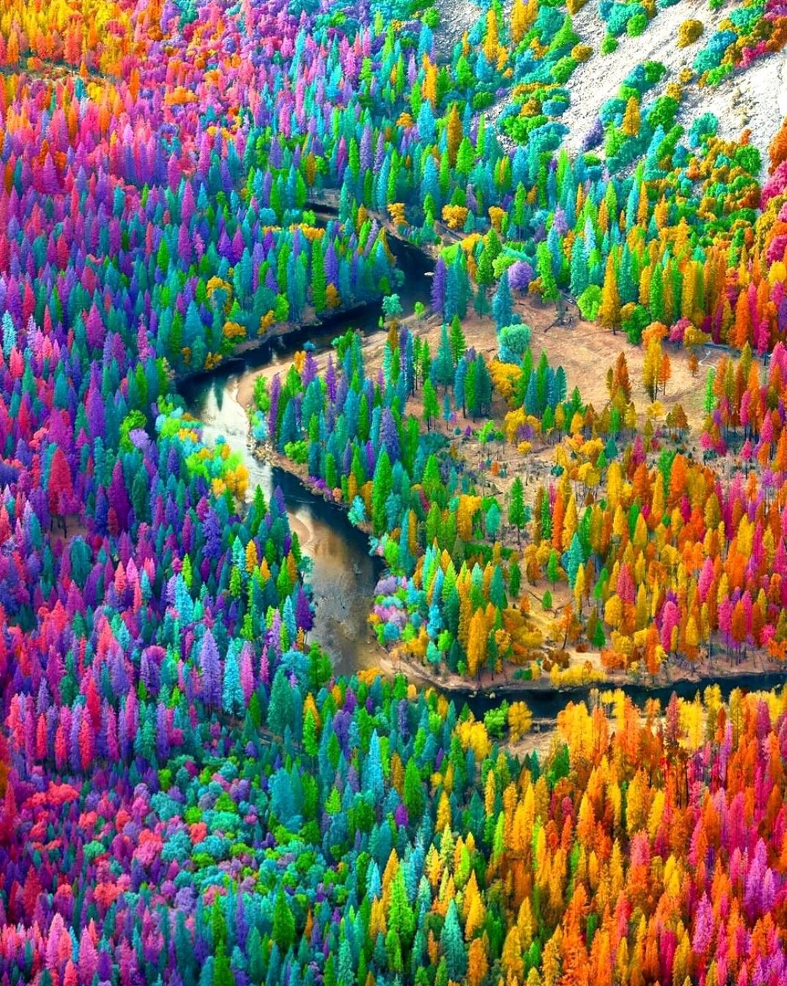 Невероятные краски. Рамзи Масри художник. Необычные пейзажи. Яркие краски природы. Разноцветная природа.