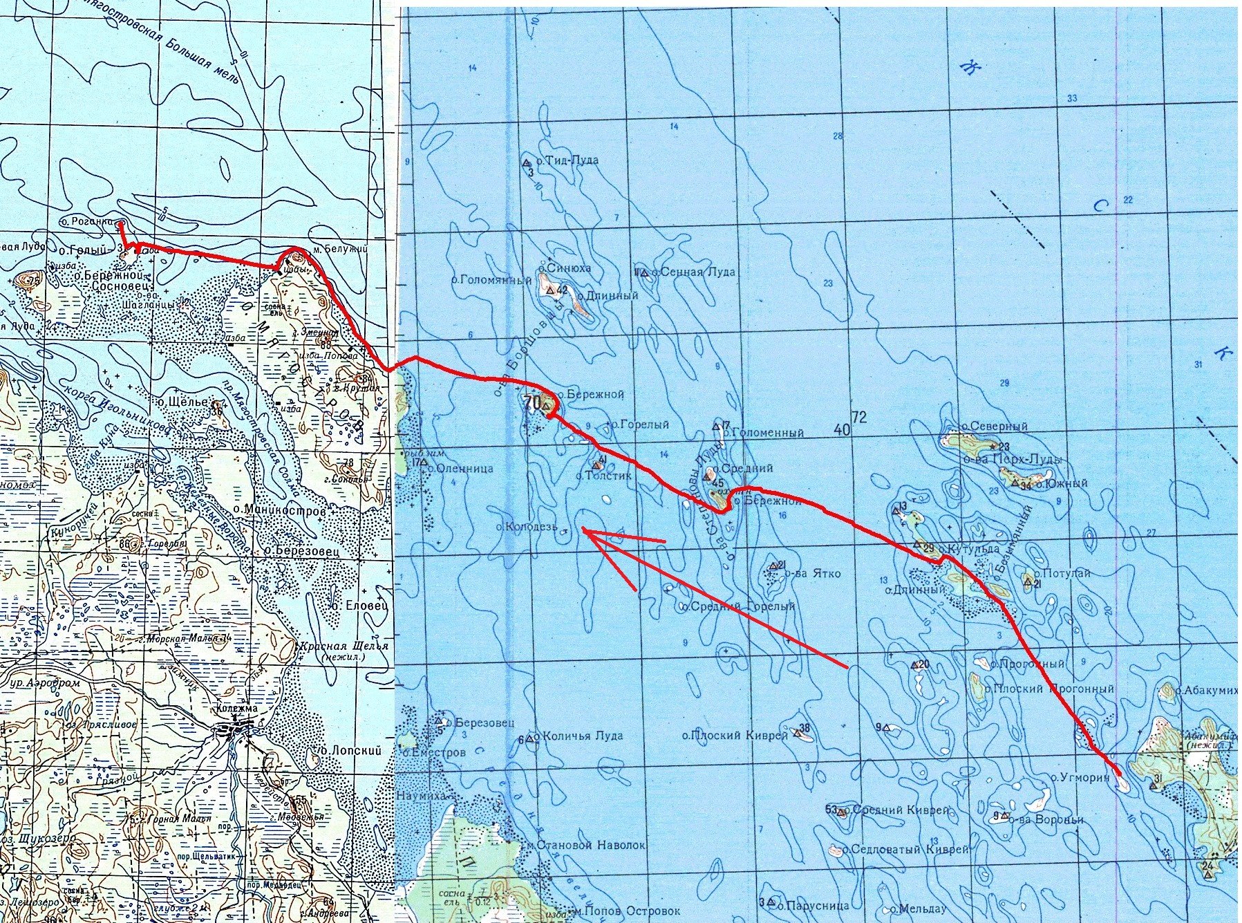 остров сосновец в белом море