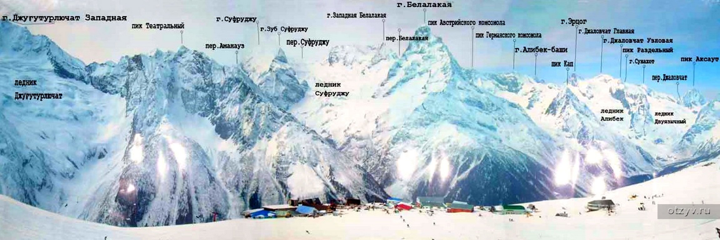 Горы Домбая названия