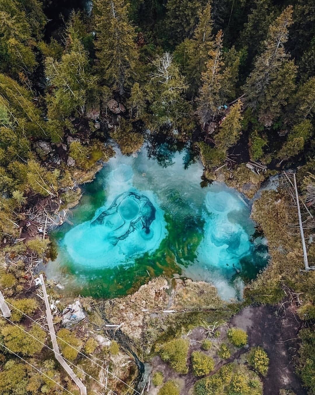 голубые озера в горном алтае