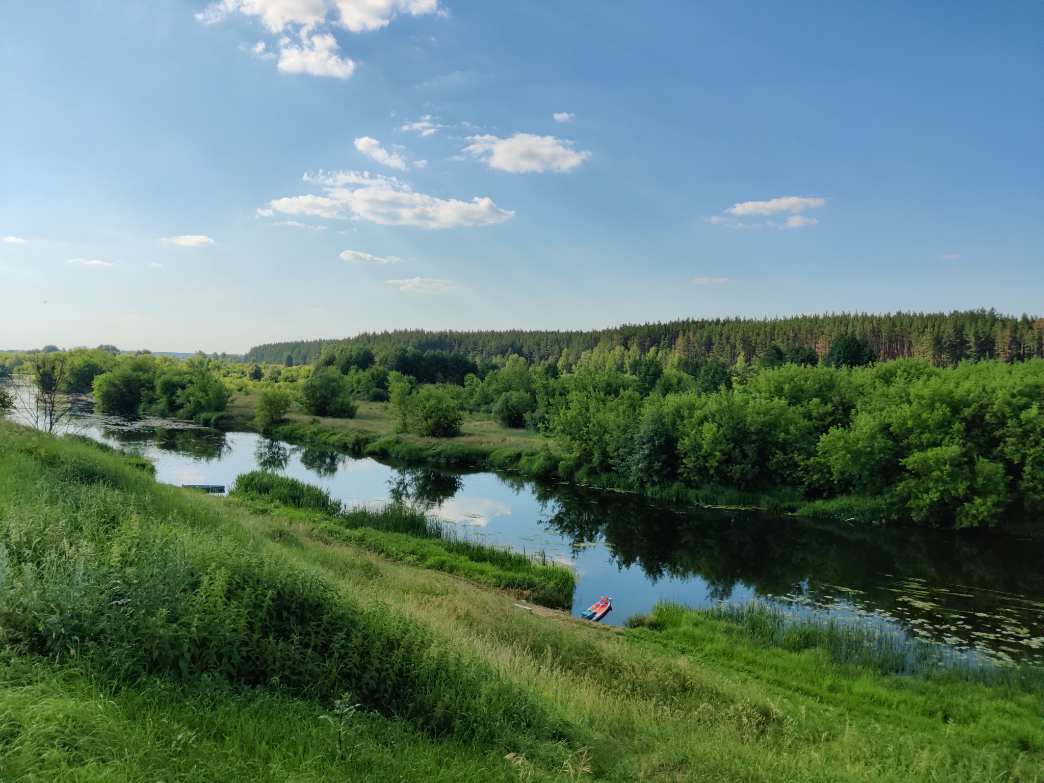 Река Вышний Пенская деревушка