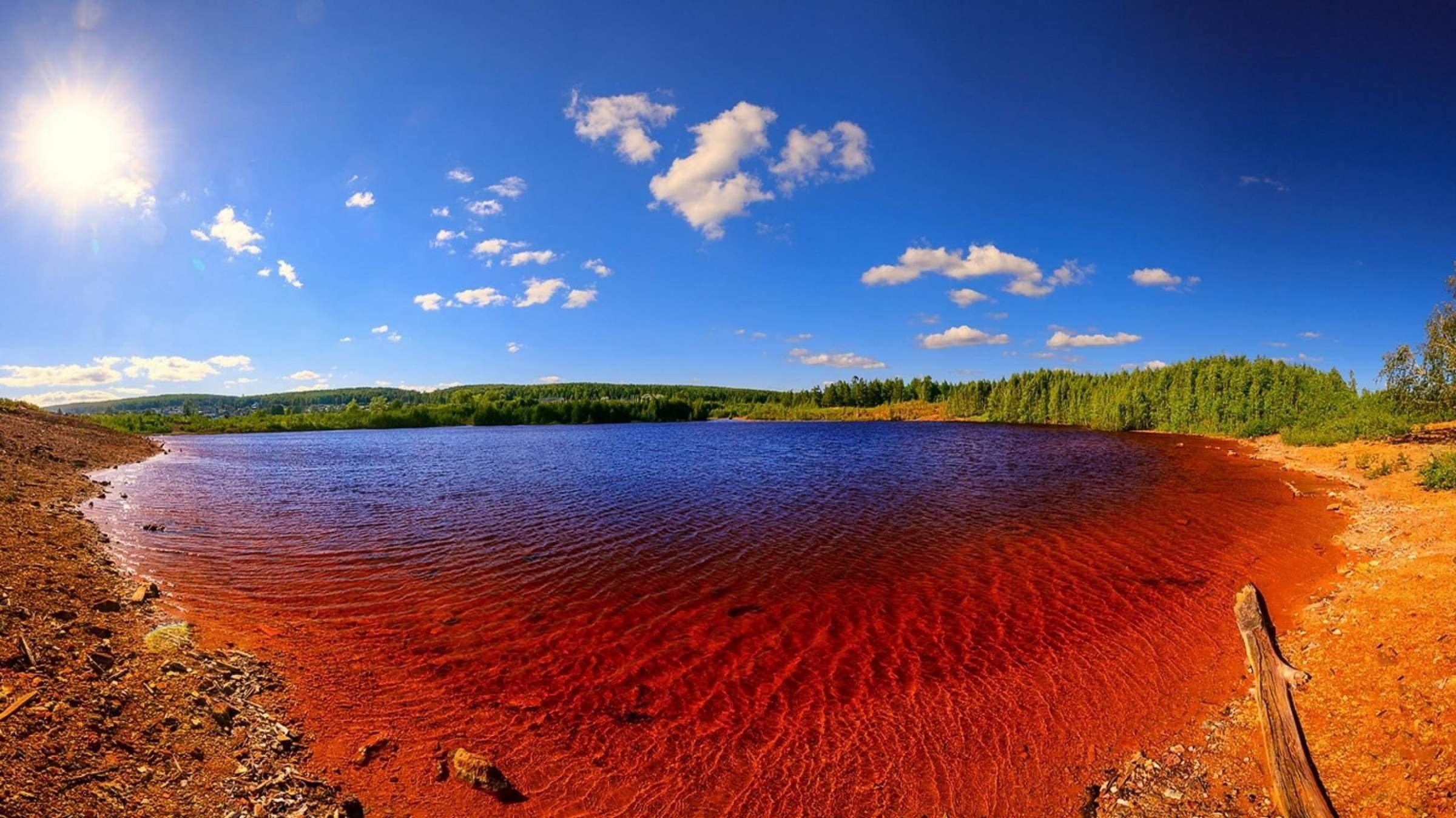 Картинки красное озеро