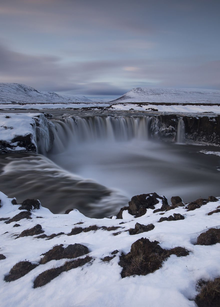 Водопад Годафосс Исландия высокого разрешения