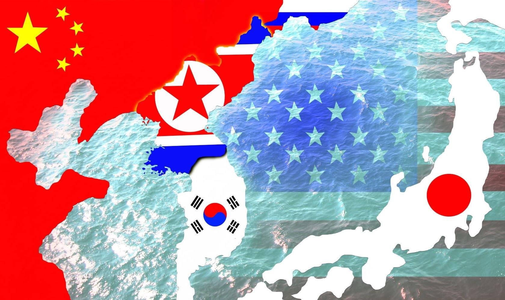 South japan. Флаг корейского полуострова. Корейский полуостров Южная и Северная Корея. Флаг Северной Кореи и Южной Кореи. Северная и Южная Корея на карте.