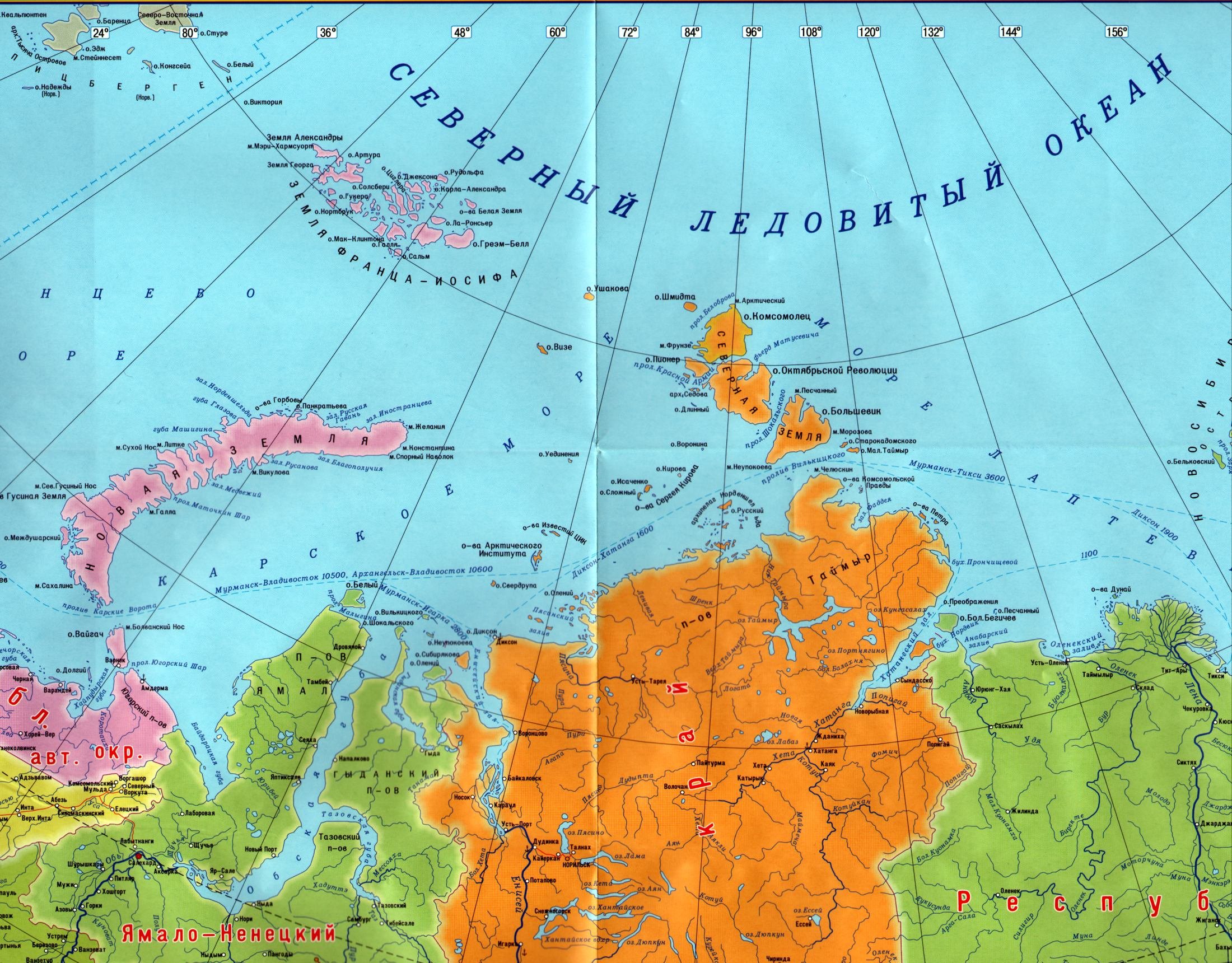 Пролив таймыр на карте. Полуостров Таймыр физическая карта. Полуостров Таймыр на карте России.