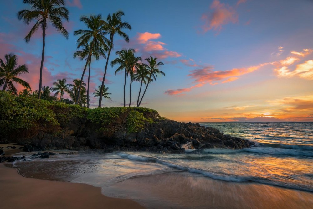 Мауи остров на Гавайях закаты