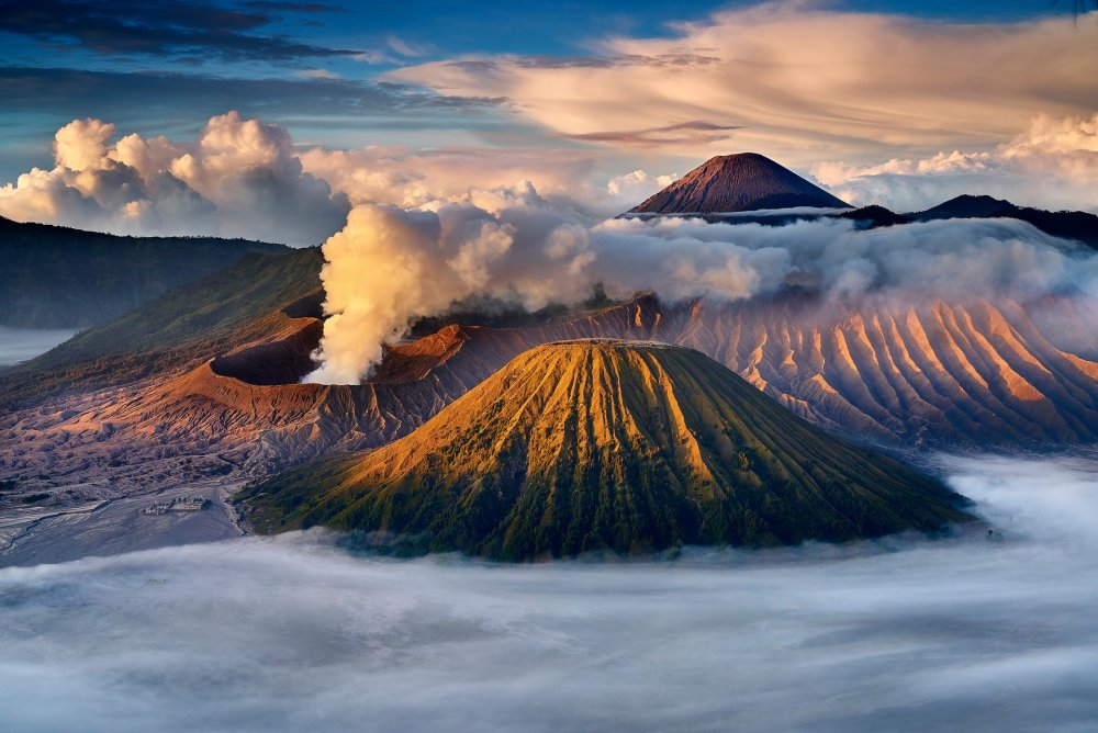 Вулкан Бромо, Индонезия, острова Ява