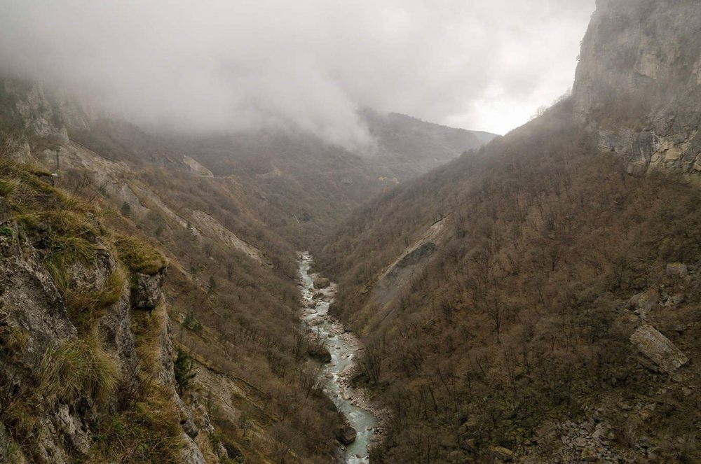 Черекская теснина Горная река