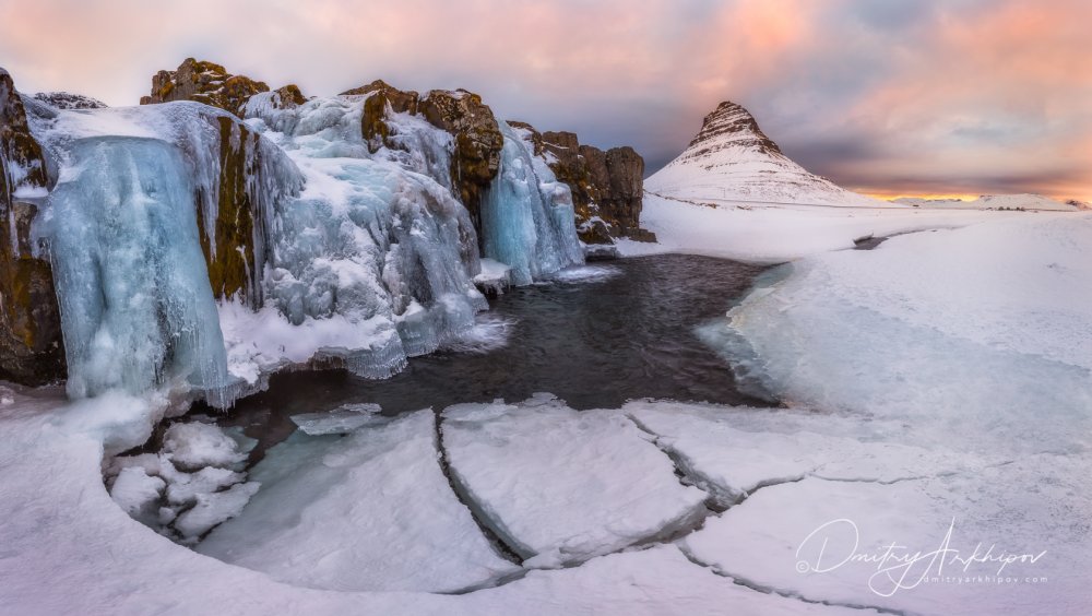 Север Исландии зимой