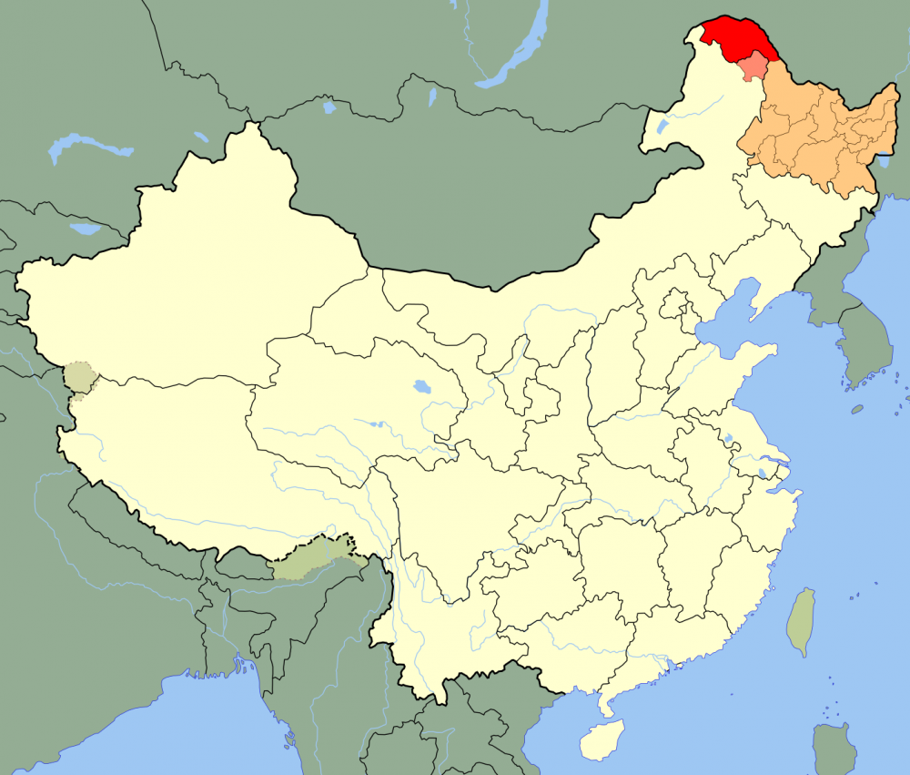 Провинция Аньхой на карте Китая