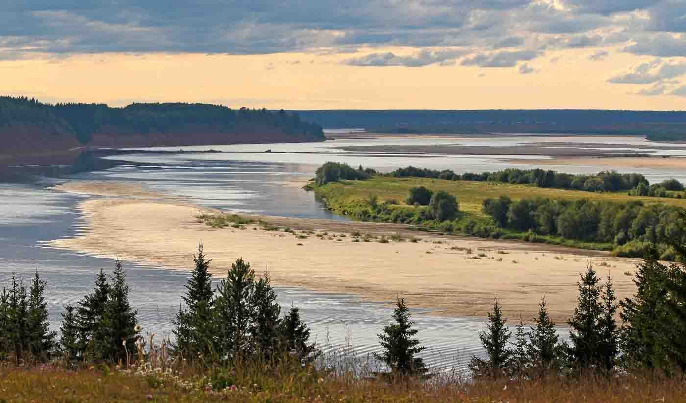 Берег Северной Двины Копачево