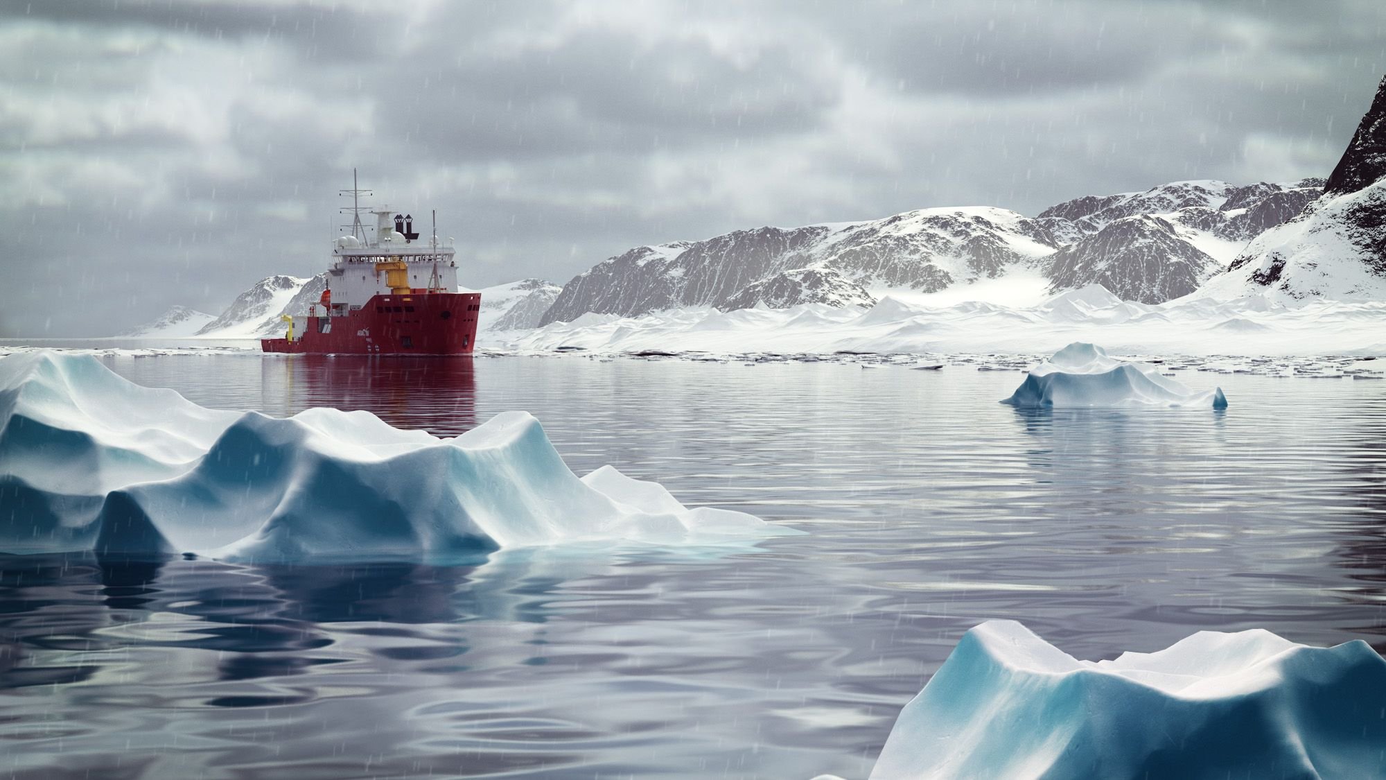 Корабль северный океан. Исландия Северный Ледовитый океан. Северный Ледовитый океан и Антарктида. Северный Ледовитый океан ледокол. Льды Северного Ледовитого океана.