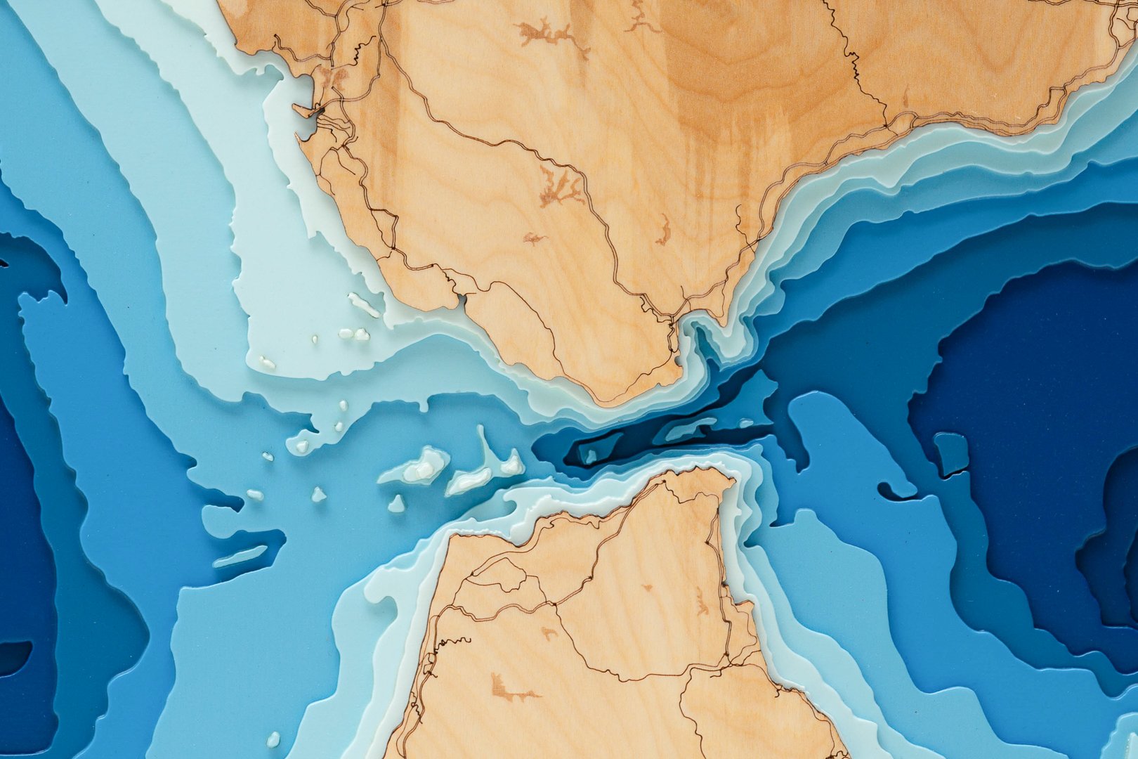 Карта глубин каспийского моря