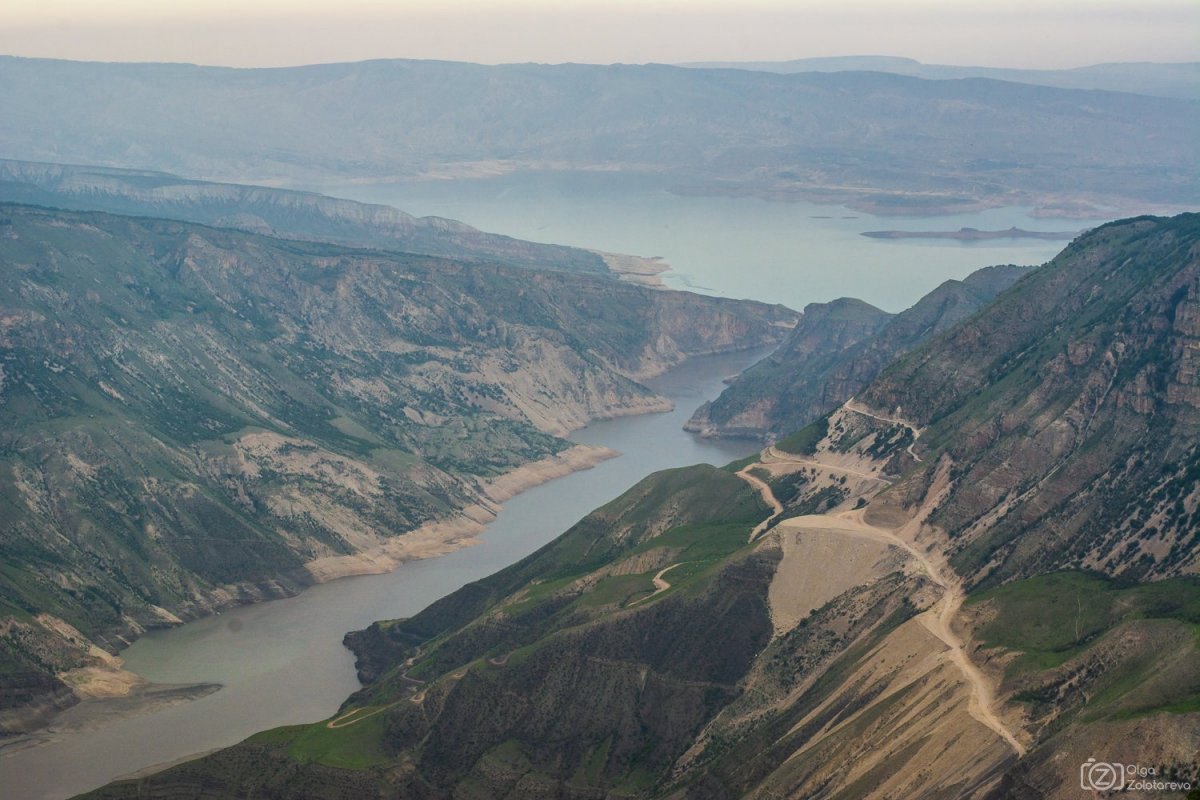 Чиркейское водохранилище в Дагестане