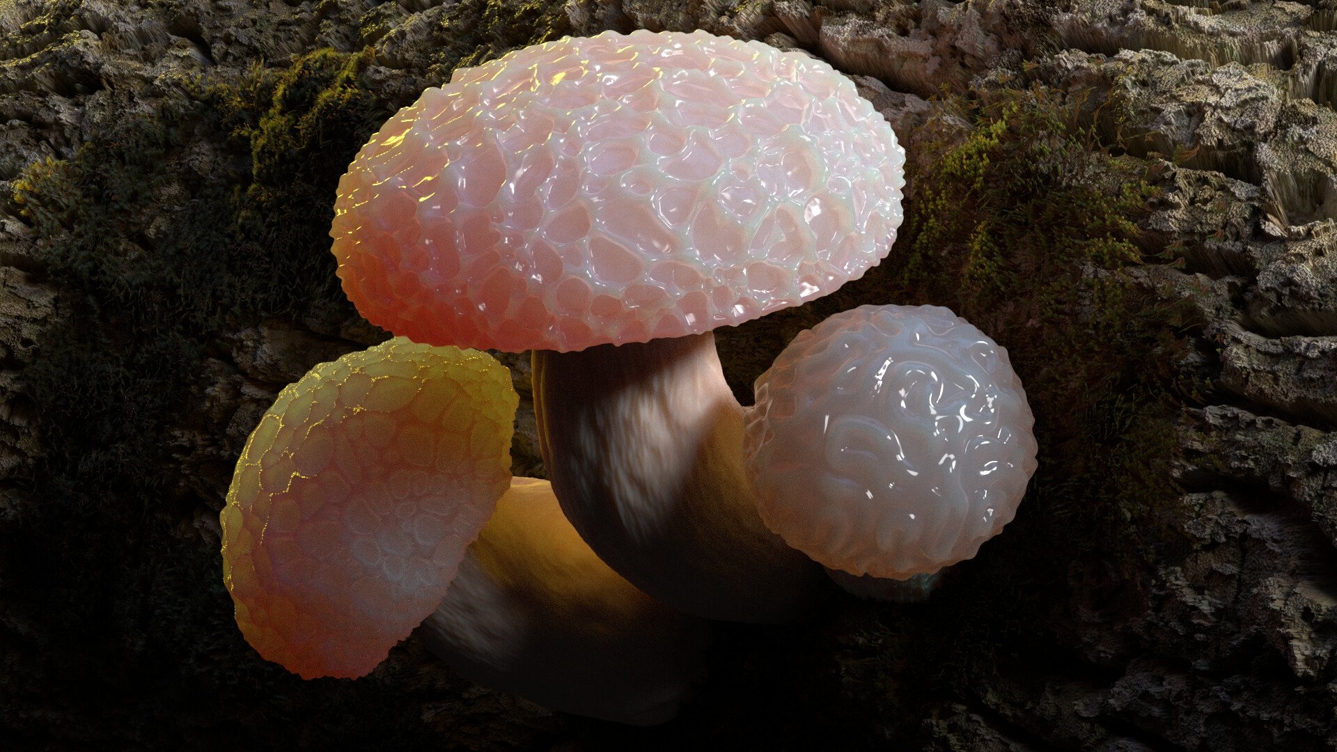 Гриб воздуха. Rhodotus palmatus. Родотус дланевидный. Гриб Родотус розовый. Родотус гриб Эстетика.