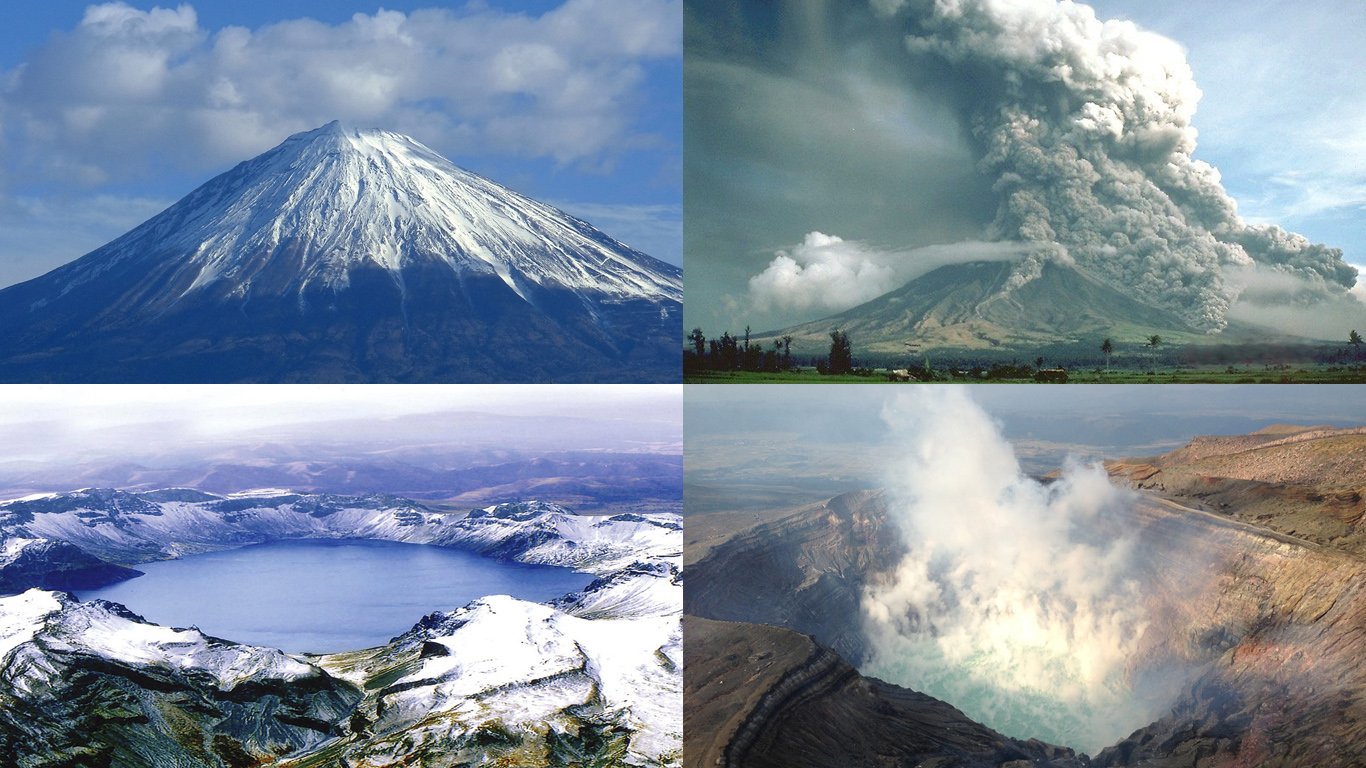 Наивысший вулкан северной америки. Ключевская сопка. Вулканы Азии. Вулкан в Тайланде. Потухшие вулканы Азии.