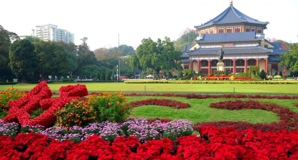 Гуанчжоу парки цветы
