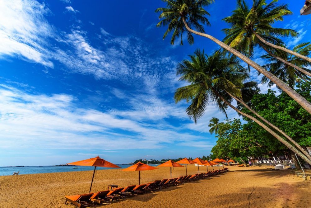 Пляж Унаватуна на Шри Ланке