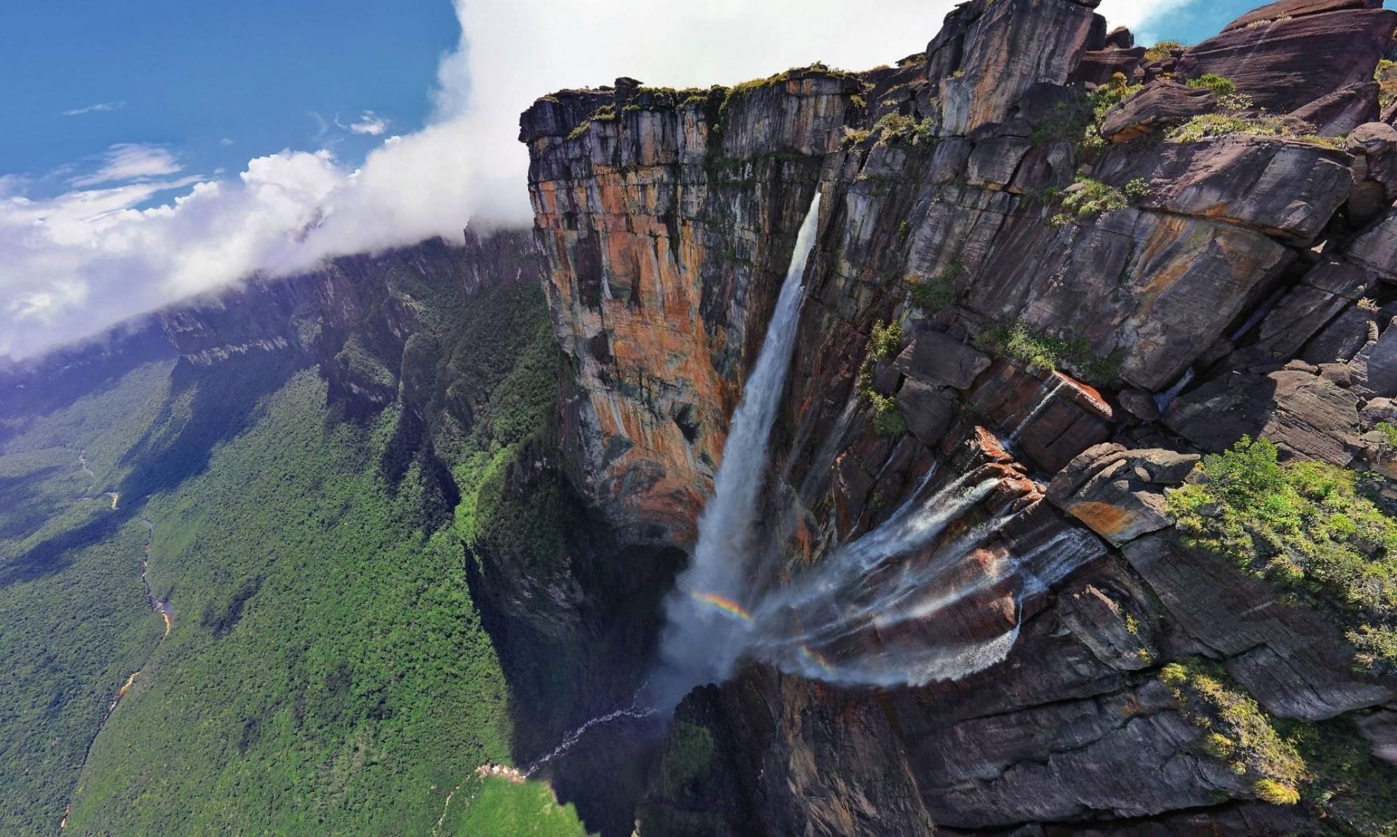 Какой водопад самый высокий. Венесуэла плато Рорайма. Водопад Анхель Венесуэла. Самый высокий водопад в мире Анхель. Водопад сальто Анхель Венесуэла.