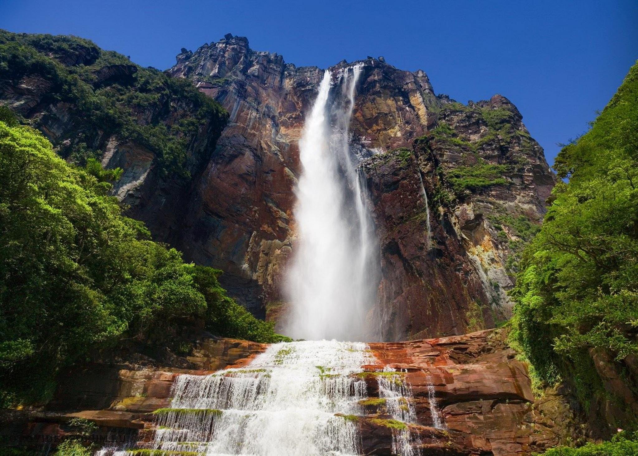 Водопад. Водопад Анхель Венесуэла. Водопад Angel Венесуэла. Самый высокий водопад в мире: Анхель, Венесуэла. Боливар Венесуэла водопад.