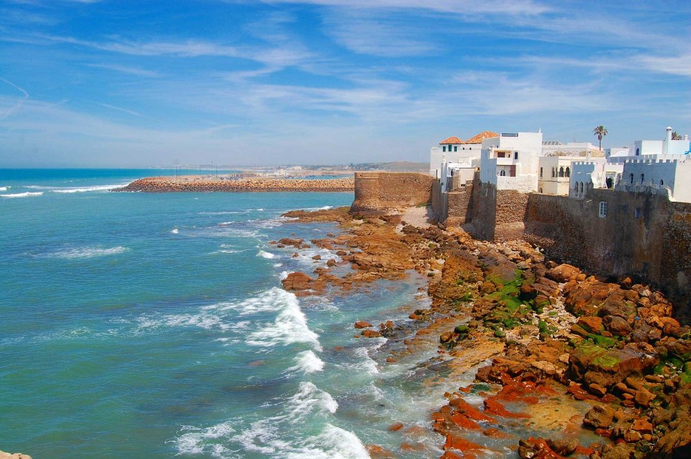 Побережье Атлантического океана Марокко,Касабланка
