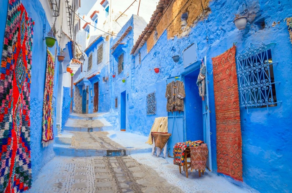 Марокко Марракеш синяя улица