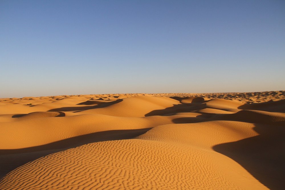 Пустыня сахара в Тунисе