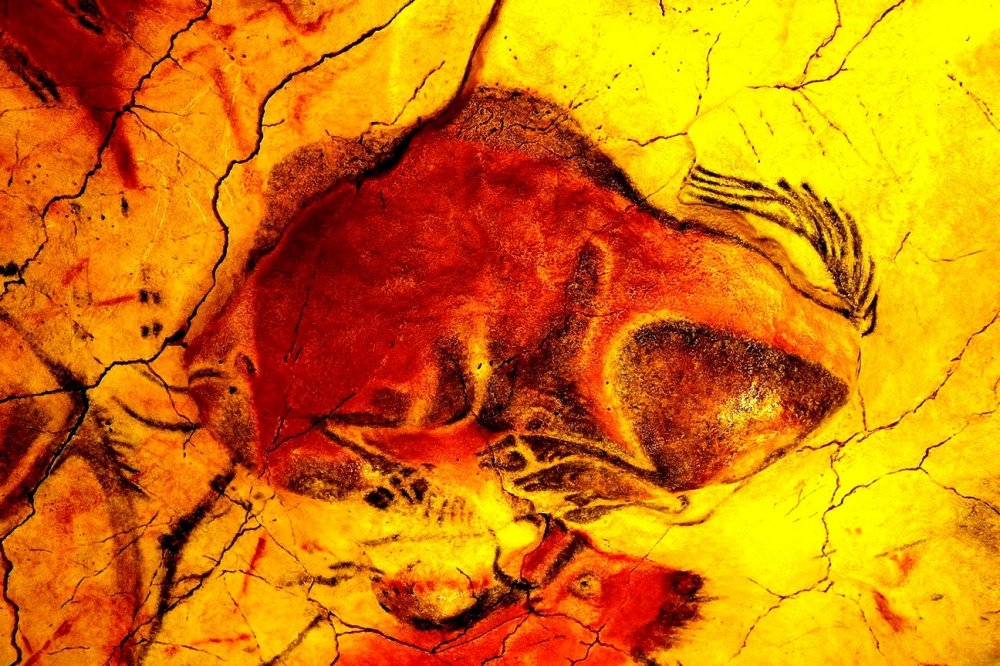 Бизон палеолит пещера Альтамира Испания
