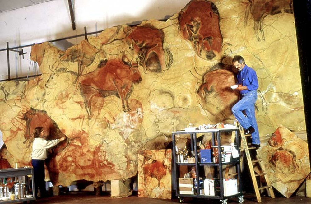 Первобытное искусство пещера Альтамира в Испании