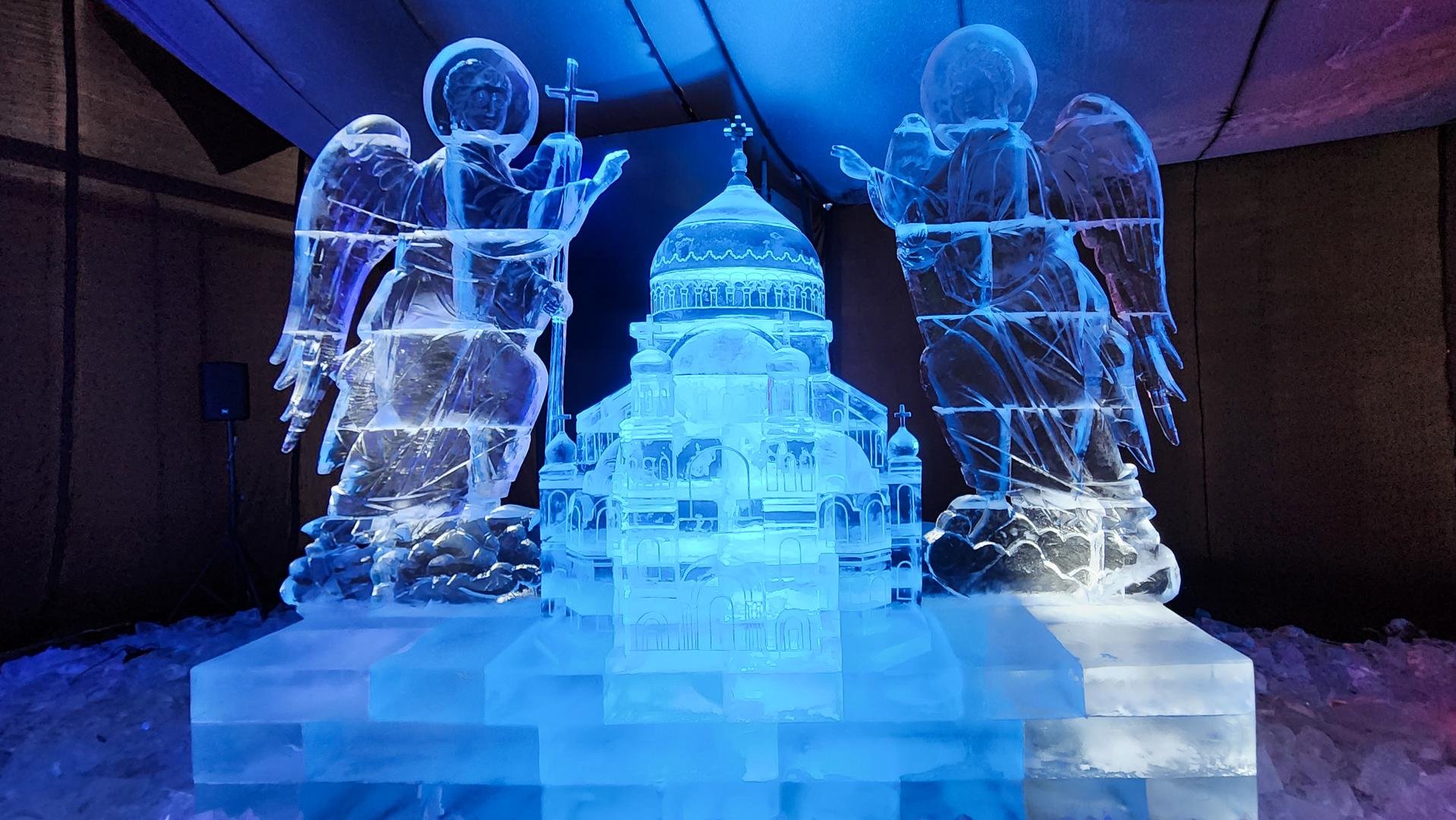 Ледовая 13. Остров Фортов ледяные скульптуры 2023. Выставка ледяных скульптур в Кронштадте. Ледяные фигуры в Кронштадте 2023. Кронштадт фестиваль ледовых.