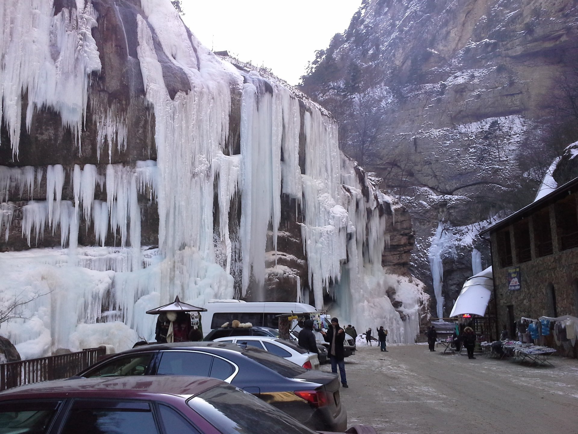 Замерзшие водопады Кабардино Балкария