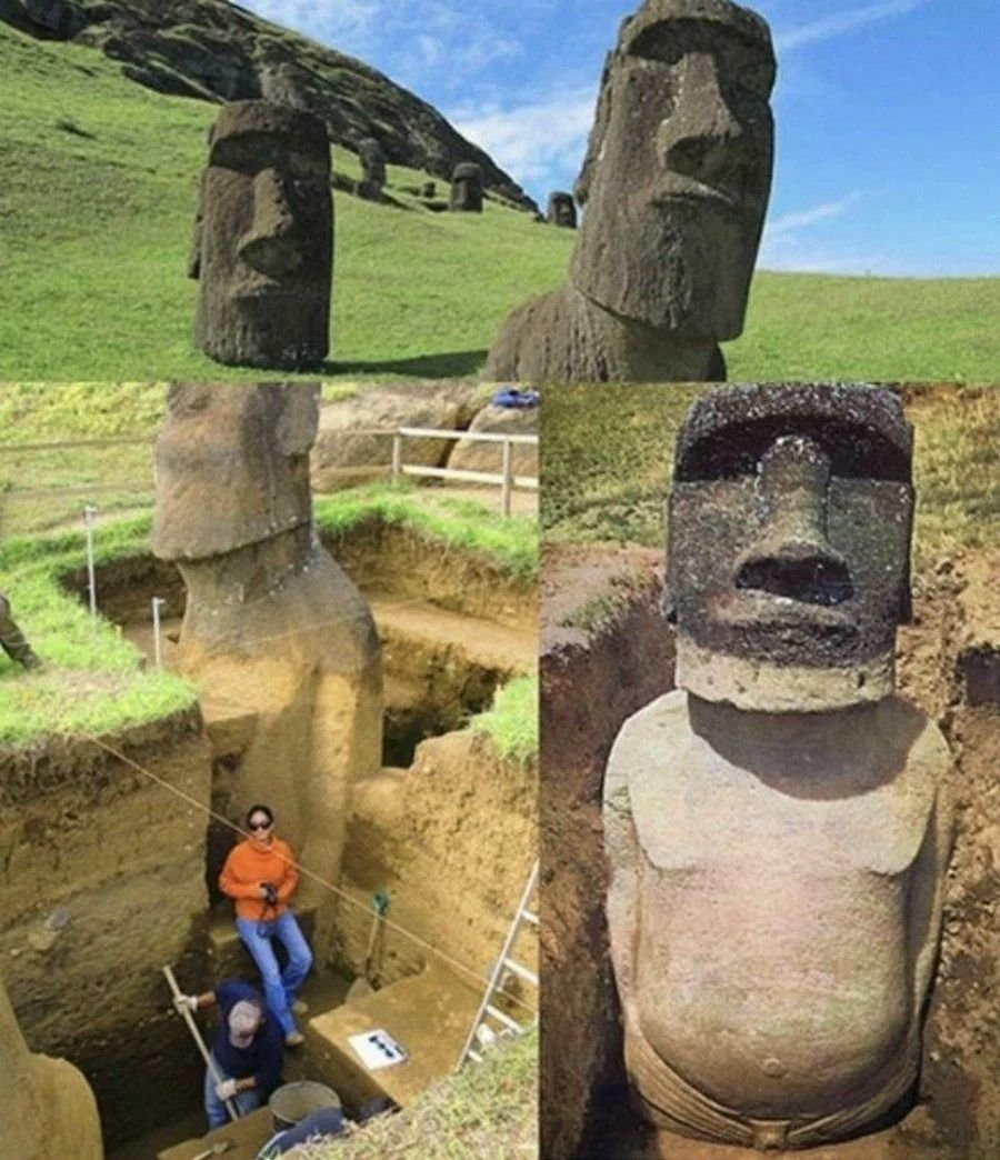 Где находятся идолы. Остров Пасхи статуи Моаи. Памятники Моаи на острове Пасхи. Остров Пасхи статуи Моаи под землей. Статуи Моаи на острове Пасхи в полный рост.