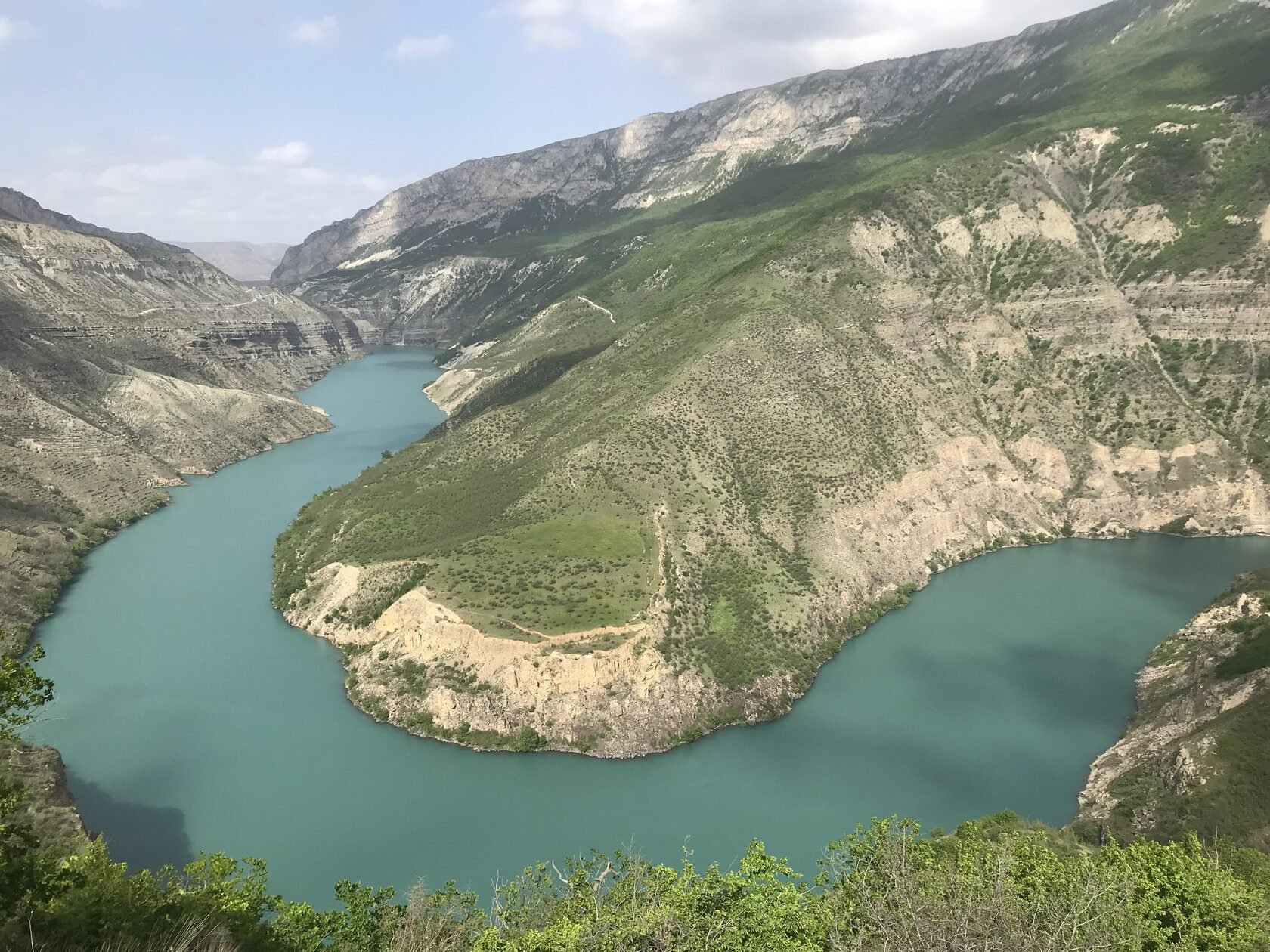 Чиркейское водохранилище и Сулакский каньон