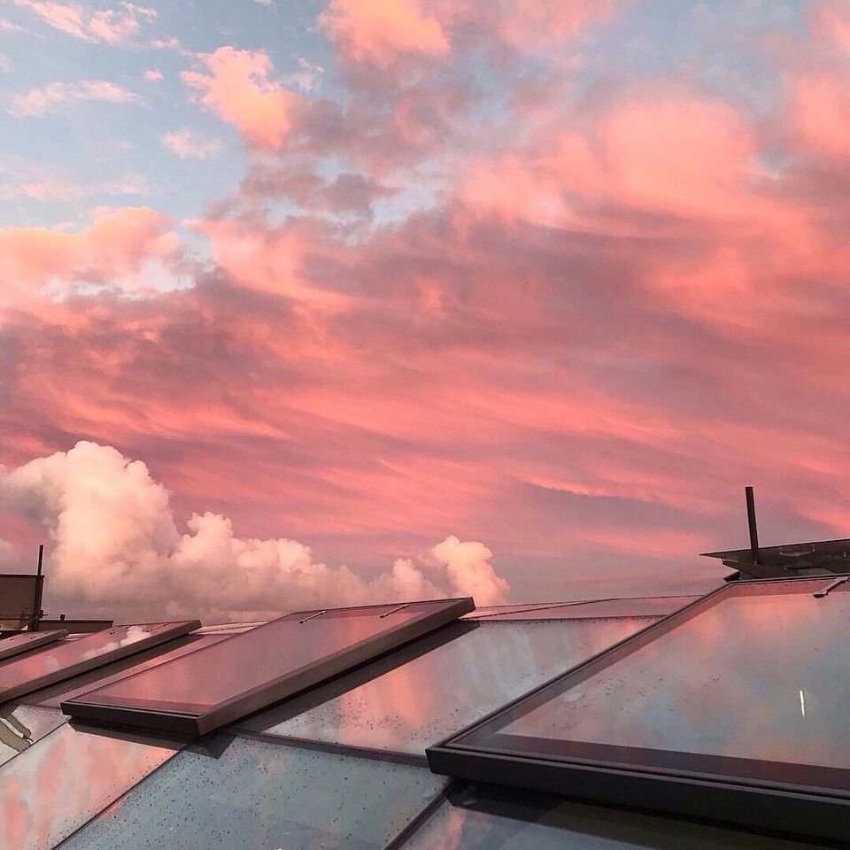 Закат на крыше