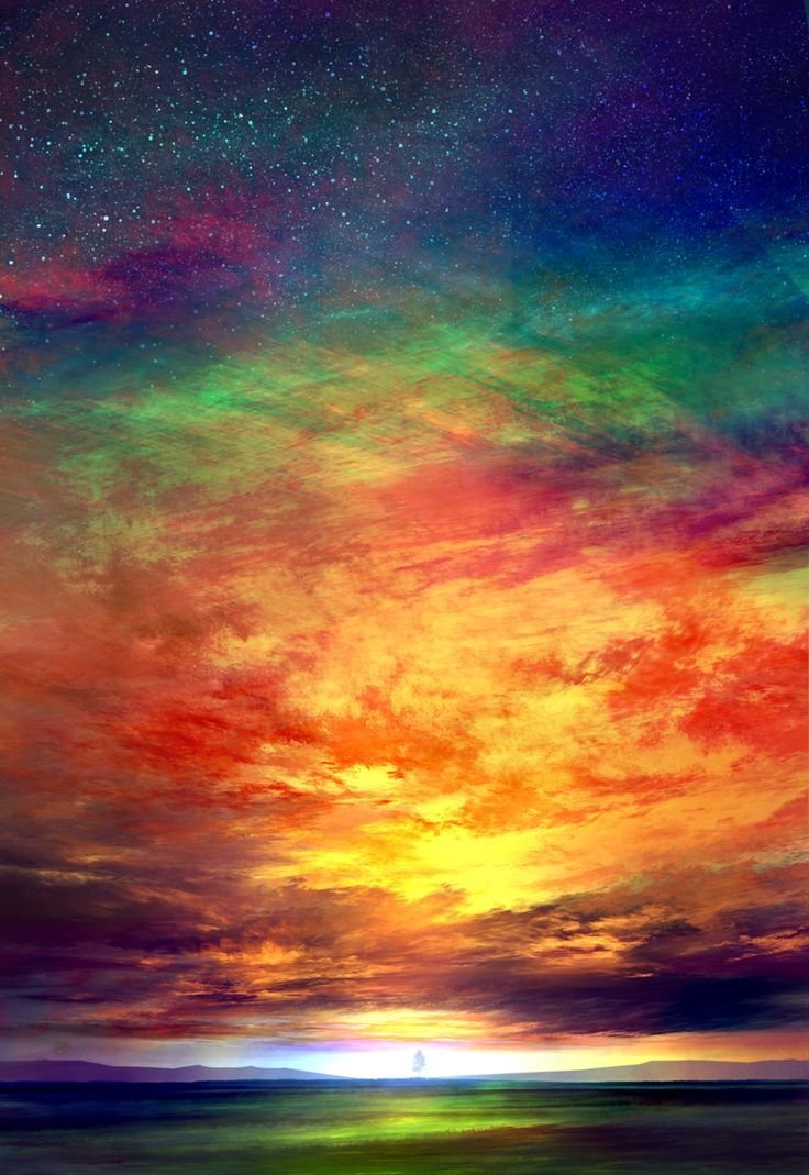 Разноцветное небо