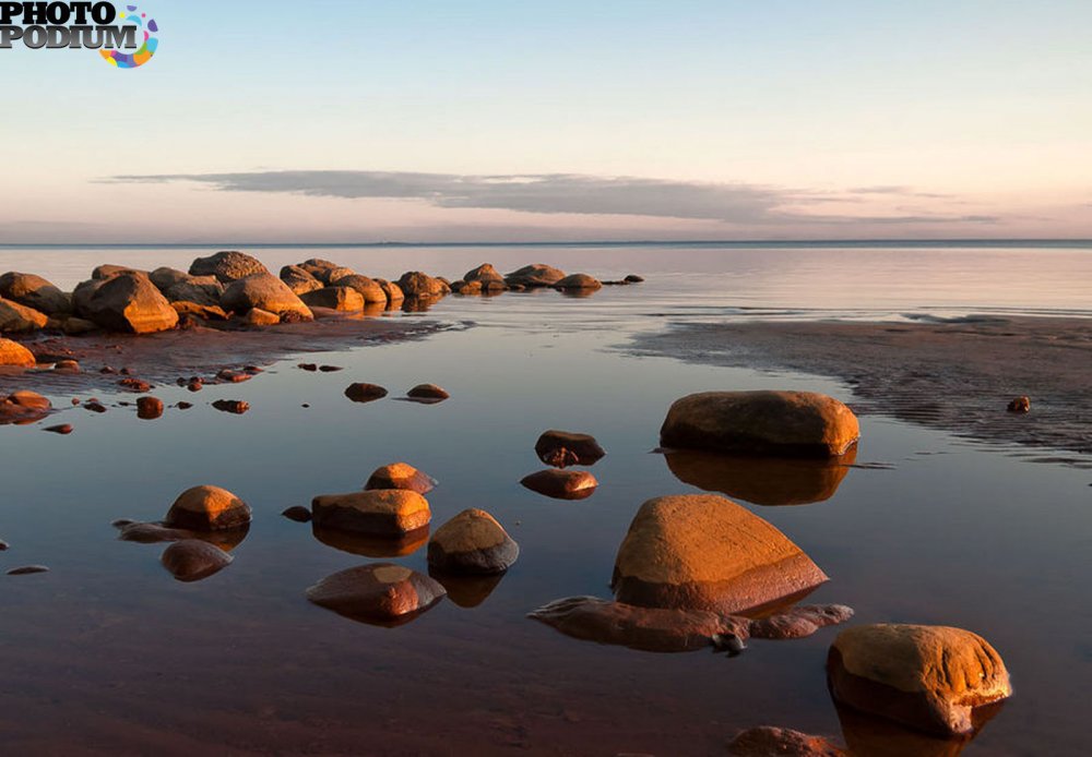 Пейзаж камни финский залив