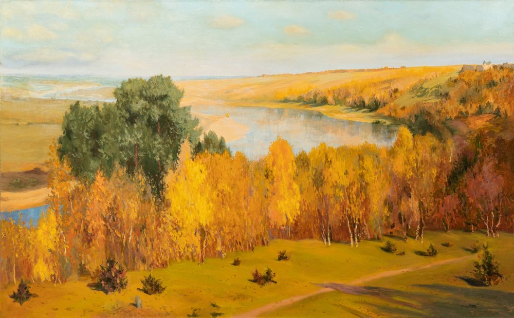 Картина Поленова Золотая осень
