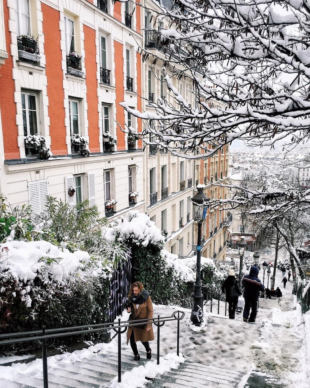 Зима улица Франция